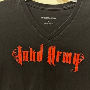 Black V-Neck Men's Tee